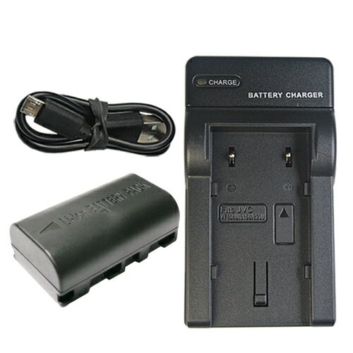 充電器セット ビクター(JVC) BN-VF808 互換バッテリー ＋ 充電器（USB） (VF808 / VF815 / VF823 ) 【残量表示可】【メール便送料無料】 ビデオカメラ ビデオ カメラ バッテリー リチウムイオン カメラバッテリー 互換 リチウムイオン電池 デジタルビデオカメラ