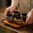 【送料無料】4個セット 人気 茶器 紫砂は熱にあって変色して竜鳳は祥を呈して杯を飲んで杯を復古して茶を飲んで杯の主人の杯を飲みます