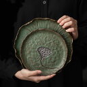 【送料無料】 人気 手作り粗陶 日本式 ちょすいしき 茶菓皿 茶器
