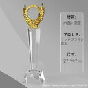 【文字彫刻無料】クリスタル トロフィー イベント スポーツ 美しく 輝く クリスタルトロフィー オーダーメイド 文字入 ロゴ 写真(レーザー加工)も可能 社内表彰・イベント・コンテストの表彰用トロフィーとして、ご利用ください。