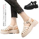 【送料無料】ワイドベルト くつ グルカサンダル グルカサンダル 厚底サンダル 厚底 スポーツサンダル スポサン 歩きやすい 靴