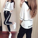 【送料無料】九分丈パンツ パーカー ルームウェア 部屋着 運動服 上下セット スウェット レディース セットアップ ジャージ
