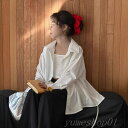 春と夏の子供の女の子の日焼け止めカジュアルの後にフォークを開けて中の長さのシャツを持つことができます。