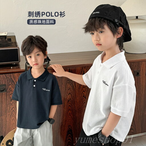 2025夏の新しゃもたタイル子供のファックショールな男の子?国?夏の半袖tシャツ服ポロ服 2025夏の新しゃもたタイル子供のファックショールな男の子?国?夏の半袖tシャツ服ポロ服