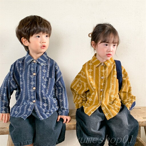 子供春スッキリ?袖シャツ女の赤ちゃん森系レトロ?カーデギャンシャツウタ 子供春スッキリ?袖シャツ女の赤ちゃん森系レトロ?カーデギャンシャツウタ