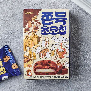 [CW] チョンウ もちもちチョコチップ/90g(5個入)餅クッキー スナック 韓国お菓子 チョコチップ