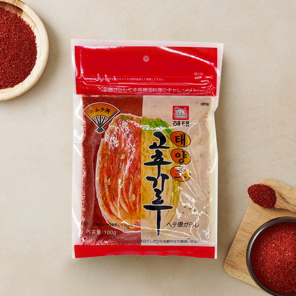 [ヘテ] 天日干し 唐辛子粉 キムチ用/100g 韓国食材　韓国唐辛子 キムチ材料のサムネイル