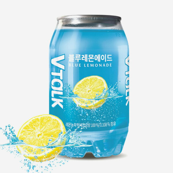 【エントリーで全品最大P15倍】[VTALK] Vトーク ブルーレモンエイド/350ml 韓国炭酸飲料 清涼飲料 韓国ドリンクのサムネイル