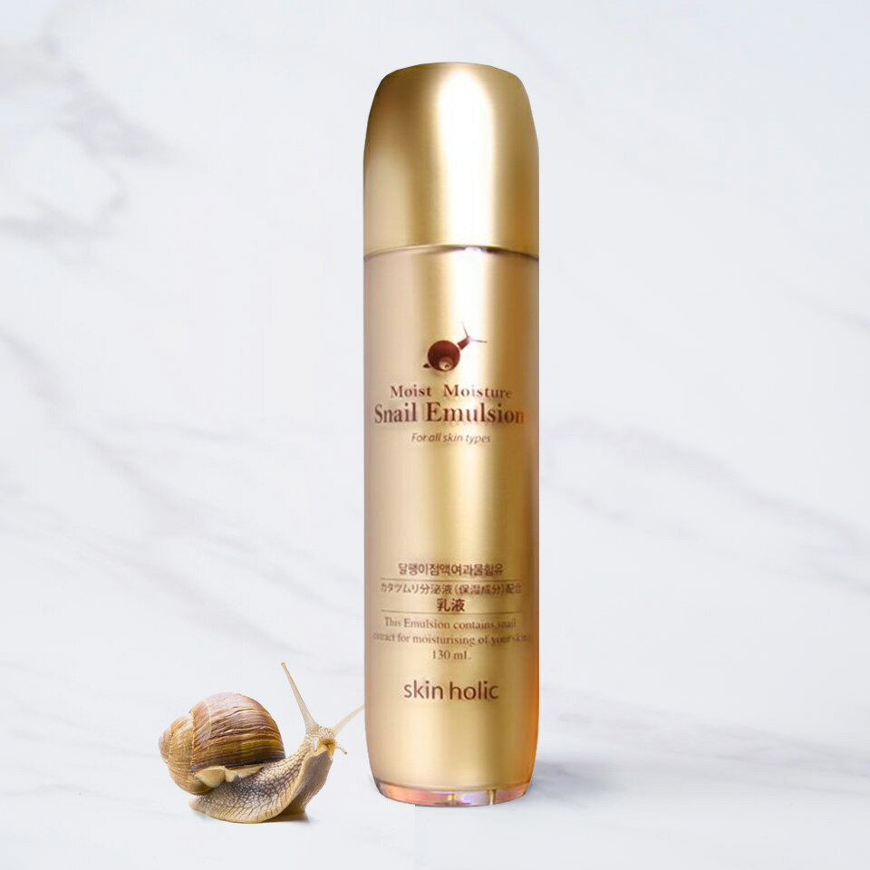 [Skin Holic]スキンホリック モイストモイスチャー スネイル乳液 / 130ml カタツムリ 分泌液配合 エマルジョン 韓国コスメのサムネイル