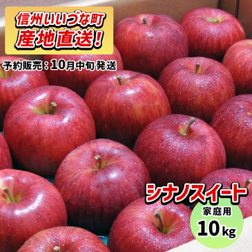 【りんご】 シナノスイート 10kg 予約販売 10月中旬以降順次発送 長野 3980円以上送料無料 送料無料 長野県飯綱町産 長野県飯綱町 いいづなファーム 訳あり 自宅用 家庭用 信州 10キロ ギフト 林檎 リンゴ 名産 特産 フルーツ 果物 りんご長野県産 長野