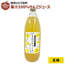 りんごジュース 1L 瓶 1本 ストレート 王林 石川武 3980円以上送料無料 長野県 飯綱町 いいづなファーム 信州 国産 ギフト 林檎 リンゴ ジュース 果汁100% 1リットル 長野県産 長野