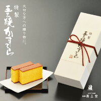 【送料無料】特製 五三焼かすてら 大（580g／10切カット 木箱入り）和菓子 カステ...