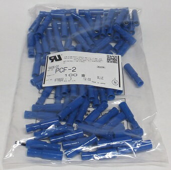 Rakuten - JST〓ナイロン絶縁付ギボシ接続子　適用電線1.25mm2〜2.0mm2用〓PCF-2