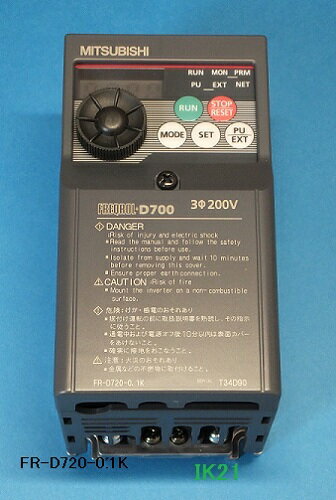 【楽天市場】三菱電機 〓 インバータ 3相 200V 1.5KW 〓 FR-D720-1.5K：IK21