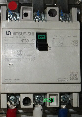 Rakuten - 三菱電機 〓 漏電遮断器、分電盤・制御盤用【格感度電流(mA) 】：30 〓 NV30-KC 3P 15A