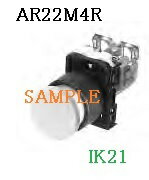 富士電機 〓 【防油形AR22形中型（φ29）押しボタンスイッチ：白】接点構成：1a 〓 AR22M4R-10W