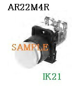 富士電機 〓 【防油形AR22形中型（φ29）押しボタンスイッチ：青】接点構成：1b 〓 AR22M4R-01S(4)