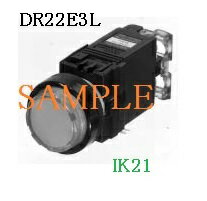 Various Materials - 富士電機 〓 【防油形DR22形　標準奥行：丸フレーム：突形表示灯：橙】【ランプ使用電圧：AC220V(トランス付）：LED】 〓 DR22E3L-M3A