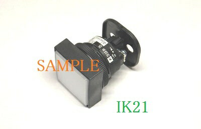 Various Materials - 富士電機 〓 【防油形DR22形　標準奥行：角フレーム：平形表示灯：赤】【ランプ使用電圧：24V(トランス無）：LED】 〓 DR22F3M-E3R