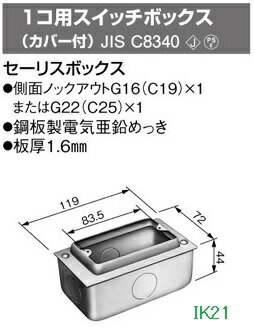 Rakuten - panasonic(パナソニック） 〓 1コ用スイッチボックス(カバー付） 〓 DS4911K