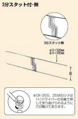 Rakuten - 未来工業 【販売単位：1個】〓ニュースタットバー3分スタット無　適用：中形、大型アウトレットボックス〓OF-35M