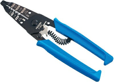 〓製品仕様〓 全長 163mm 重量 80g 適応電線 0.8/1.0/1.6/2.0mmφ0.3/0.5/0.75/1.25/2.0mm2 ★特徴★ ● とても軽い80g。従来品（140g）より約40％軽減しました。 ● 細身で女性の手にもフィットします。 ● スプリングを利用したクリック感のあるストッパーは、手元で操作でき、確実にロックします。 ● 先端がプライヤーになっているので、電線の曲げ、引っ張りなどに使用できます。 ● AWG表記により一目で適応穴が確認できます。