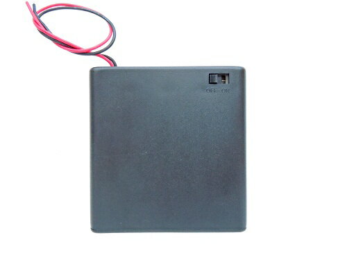 各社〓電池ボックス単3×4本用(フタ付プラスチック・スイッチ付）〓SBH341AS