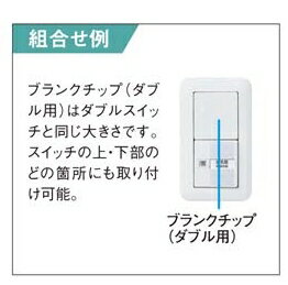 Panasonic(パナソニック電工）　ブランクチップダブル用〓WT30201W