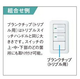 Panasonic(パナソニック電工）　ブランクチップトリプル用〓WT3020WK