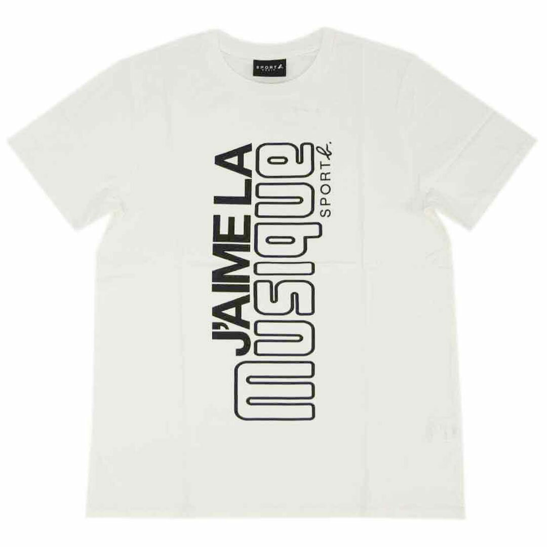 \ポイント6倍★最大1,000円OFFクーポン/ 新品 アニエスベー オム Tシャツ 1333-Q801 agnes b. HOMME メンズ 半袖 丸首 SPORT ホワイト ブラック 白 Lサイズ