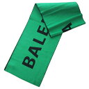 新品 バレンシアガ マフラー 530047-320B0-7560 ブランド BALENCIAGA メンズ ロゴ ウール 100% グリーン 緑