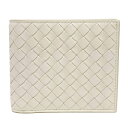 新品 ボッテガ ヴェネタ 財布 196207-V0P71-1909 BOTTEGA VENETA メンズ 二つ折り 札入れ レザー 本革 イントレッチャート ヴィテッロ ナッパ ミスト アイボリー オフホワイト 白 アウトレット 父の日 プレゼント(4)