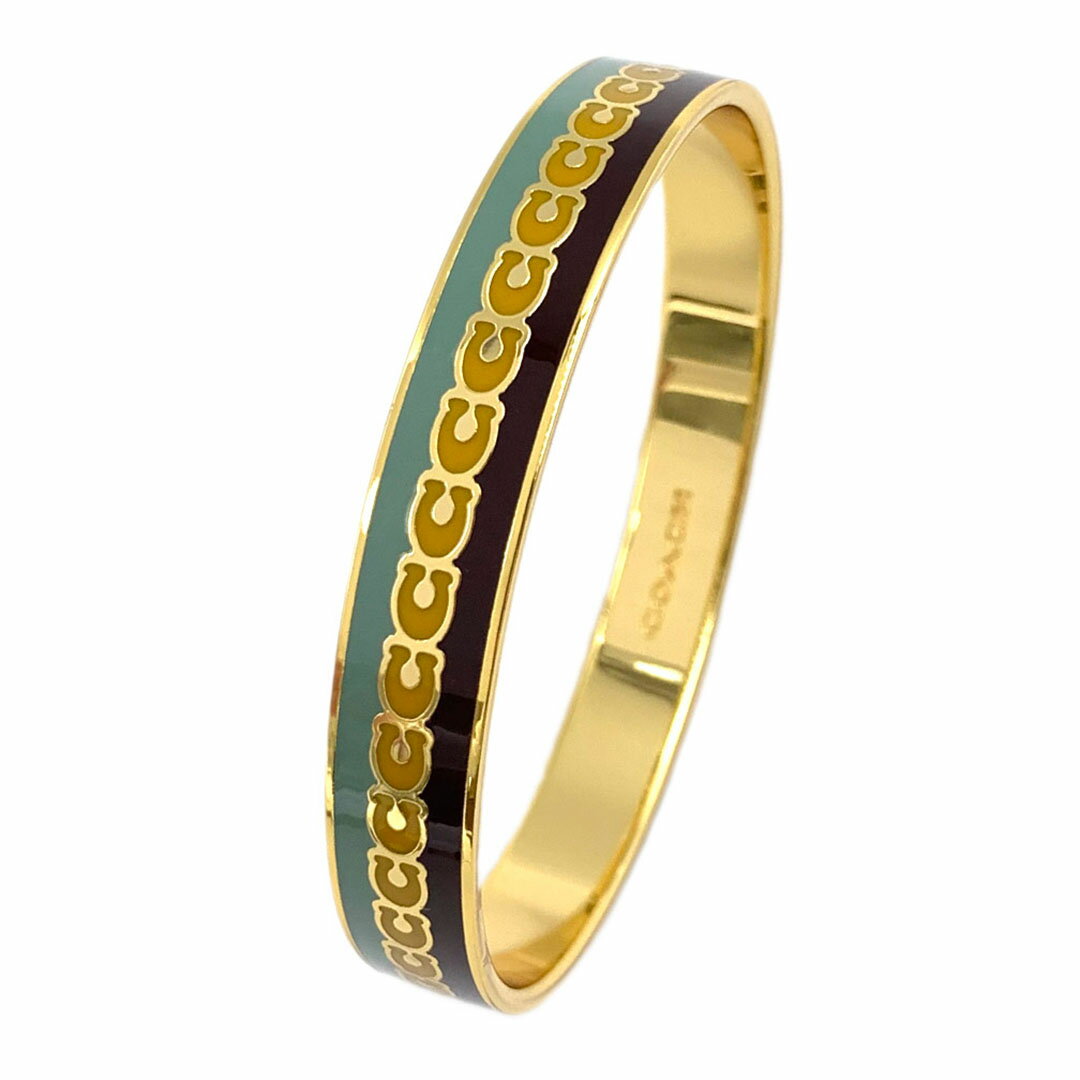 新品 コーチ ブレスレット C4919-TBJ COACH アクセサリー シグネチャー バングル ゴールド バターカップ グレー アウトレット