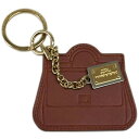 【半額セール!】新品 ドルチェ&ガッバーナ キーリング BI0571 DOLCE&GABBANA ドルガバ キーホルダー バッグモチーフ GL+SVロゴプレート カーフ ブラウン 茶色 ゴールド金具 アウトレット