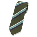 新品 グッチ ブランド ネクタイ 624082-3369 GUCCI メンズ 高級 ストライプ シルク 100% カーキグリーン モスグリーン アウトレット