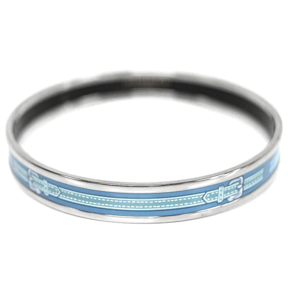 新品 エルメス ブレスレット H212591FP49 HERMES ソルド バングル ファン HARNAIS DES PRESIDENTS ブルーグレー/ブルー...
