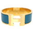新品 エルメス ブレスレット H300001F45 HERMES ソルド アクセサリー バングル クリック・クラック アッシュ ブルー・プロフォン ゴールド金具...