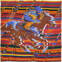 新品 エルメス スカーフ HERMES ソルド カレ90 ツイル シルク100% カレ 90CMS PHOTO FINISH アニマル 動物 馬 ホース オレン...