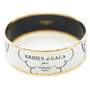 新品 エルメス ブレスレット H112793FO48 HERMES ソルド バングル ラージ BRIDES DE GALA TATTOO ブラック/ホワイト ピンクゴールド 70サイズ