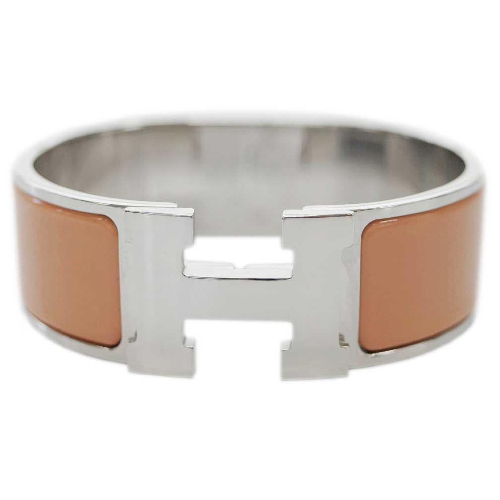 新品 エルメス ブレスレット H300001FP4R HERMES ソルド アクセサリー バングル クリック・クラック アッシュ オレンジ・マンダリン シルバー...