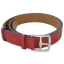 新品 エルメス ベルト H046231CKQ5 HERMES ソルド メンズ エトリヴィエール 32 トリヨン・クレマンス ルージュ・カザック シルバー金具 サ...