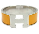 新品 エルメス ブレスレット H300001FP7A HERMES ソルド バングル クリック・クラック アッシュ ジョーヌサフラン シルバー金具 PMサイズ