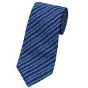 新品 ミッソーニ ネクタイ MISSONI メンズ ジャガード デザイン ストライプ シルク100% インクブルー/ブルー/ブラック 30801 アウトレット(4)