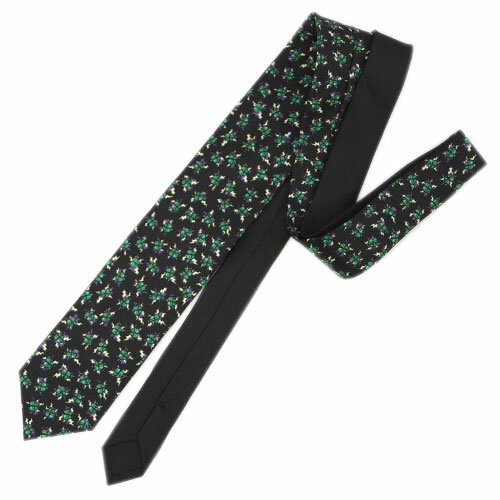 新品 プラダ ブランド ネクタイ UCR77 PRADA メンズ 高級 シルク 100％ ハート SMERALDO ブラック 黒 エメラルド グリーン アウトレット 父の日 プレゼント
