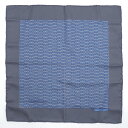 中古 エルメス スカーフ HERMES カレ45 シルク100% ベルト柄 ホースビット ネイビー 紺 レディース OJ10227