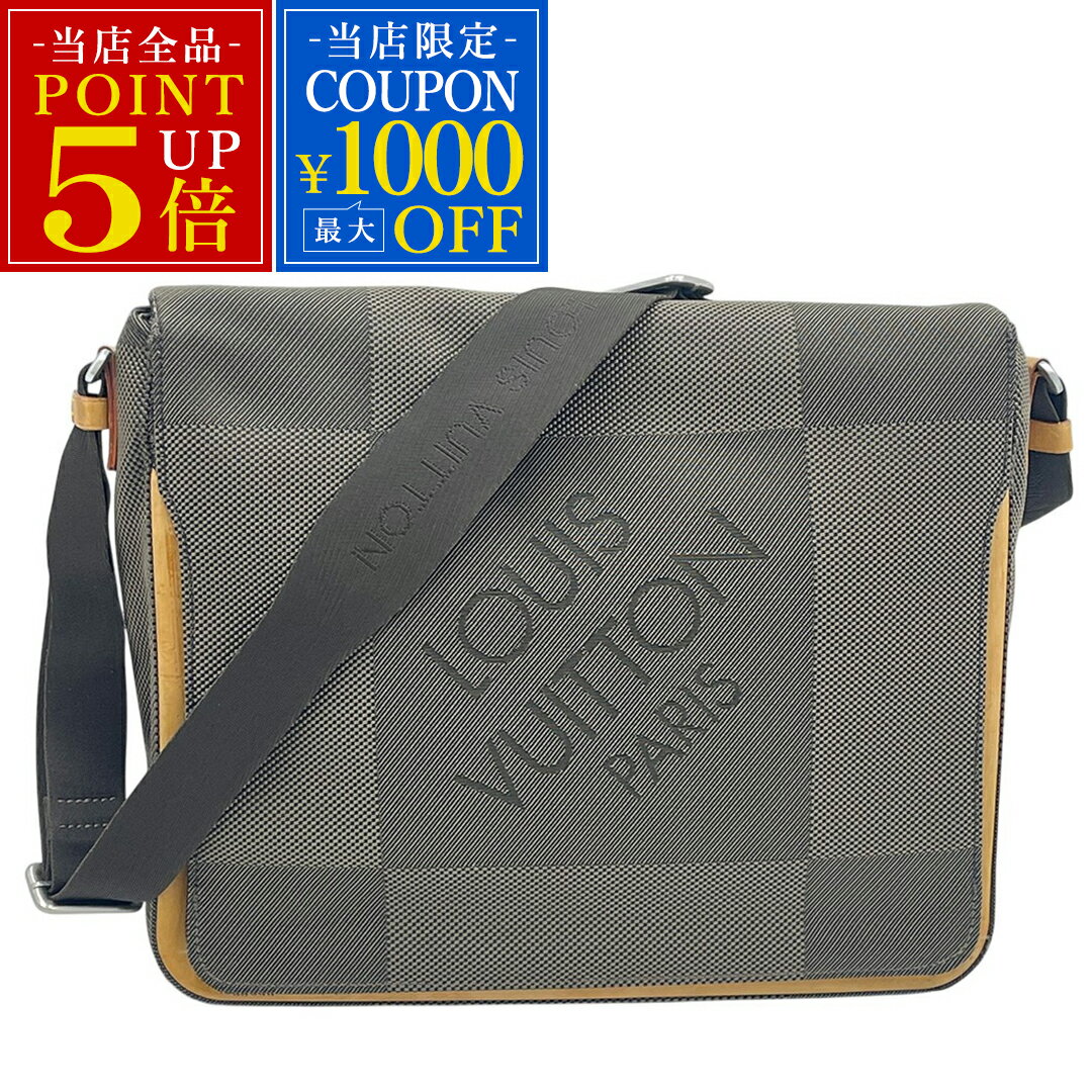 中古 ルイヴィトン バッグ M93030 ダミエ・ジェアン メサジェ テール ショルダーバッグ 斜め掛け A4 メンズ ブランド LOUIS VUITTON LV ビトン