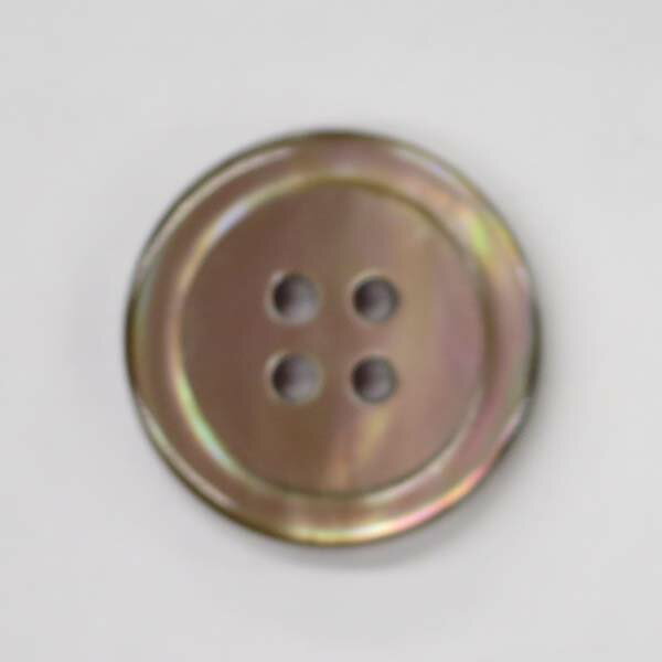 【1個】貝ボタン　茶蝶　17型　20mm　1個　＊天然素材のため一つ一つの表情が異なり、光の入り具合や角度によって色の見え方が異なります