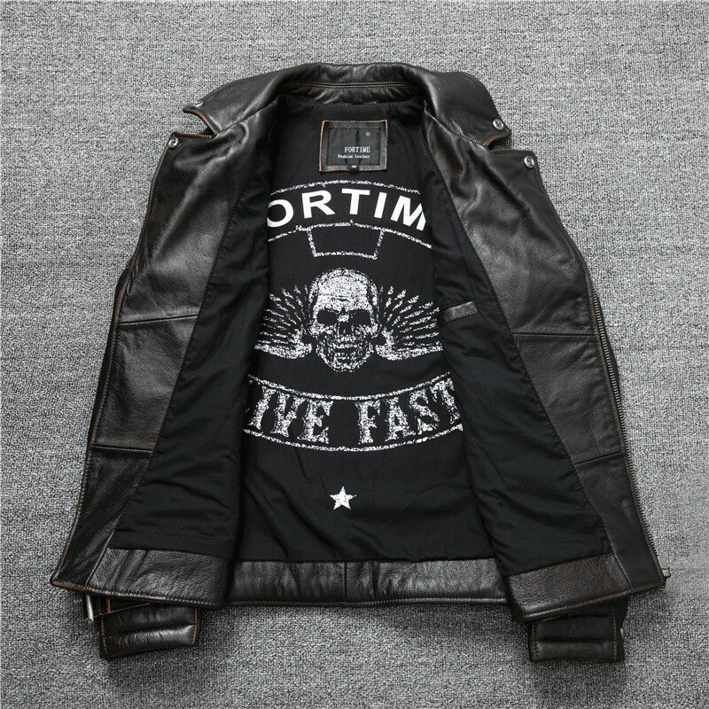 ライダースジャケット レザージャケット 牛革 ...の紹介画像3