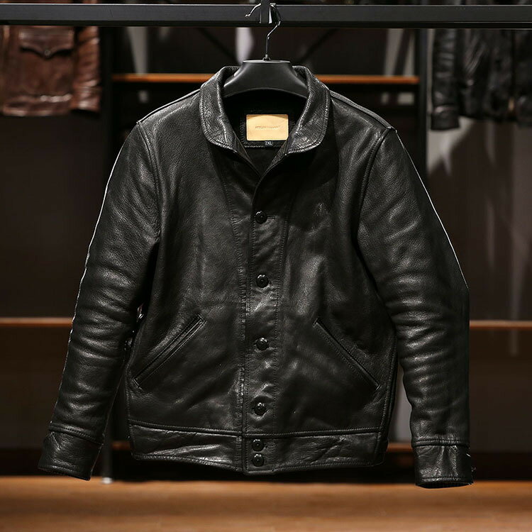 Rakuten - レザージャケット メンズ アメカジ　バイクジャケット品質の高い　柔らかい羊革　本革　革ジャンM～4XL