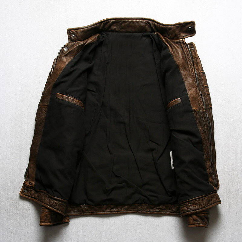 ライダース 牛革 レザージャケット カウハイド...の紹介画像3